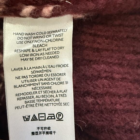 Maeve x Anthropologie Sigfried Sweater Pink Marsala Crewneck Size XS - Picture 8 of 12